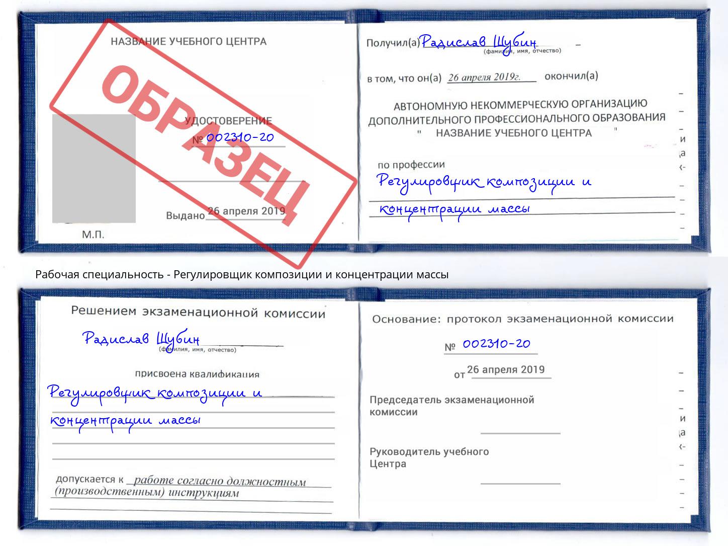 Регулировщик композиции и концентрации массы Партизанск
