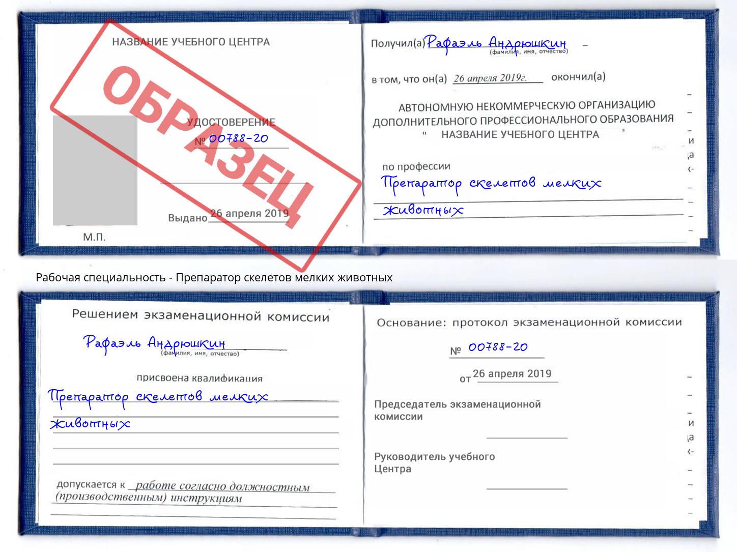 Препаратор скелетов мелких животных Партизанск